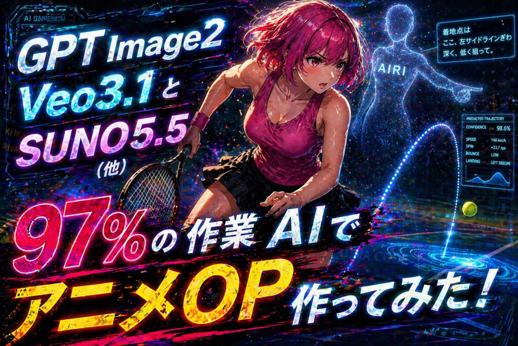 AIでアニメOP動画作ってみた！