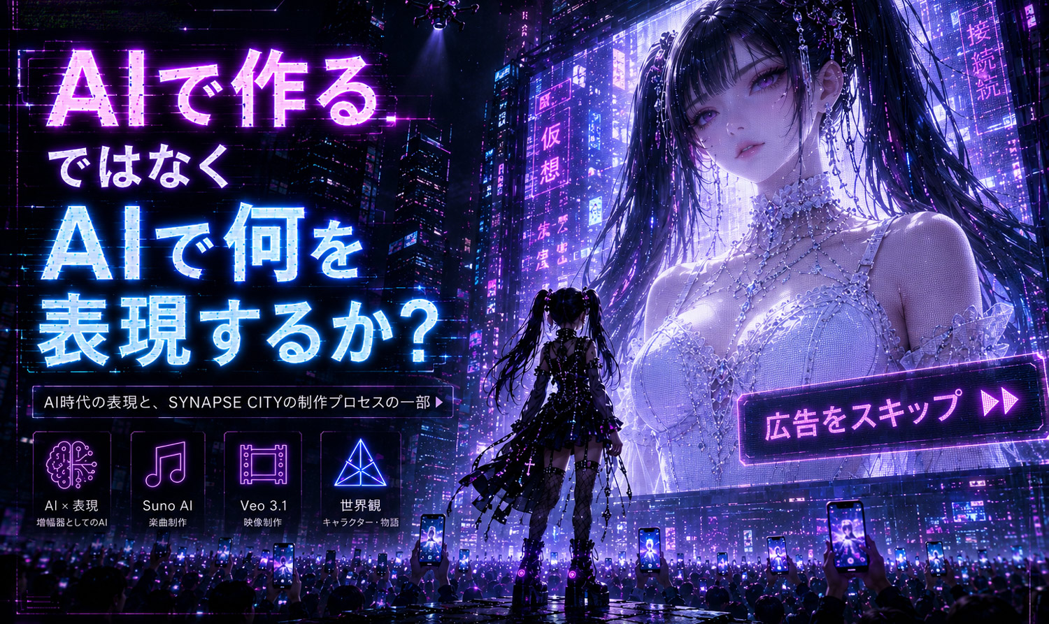 AIで作るではなくAIで何を表現するか?